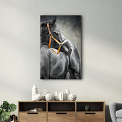 The Yellow Reins | Glass Wall Art - Artdesigna