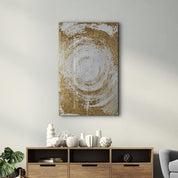 Gold Circle V1 | Glass Wall Art - Artdesigna