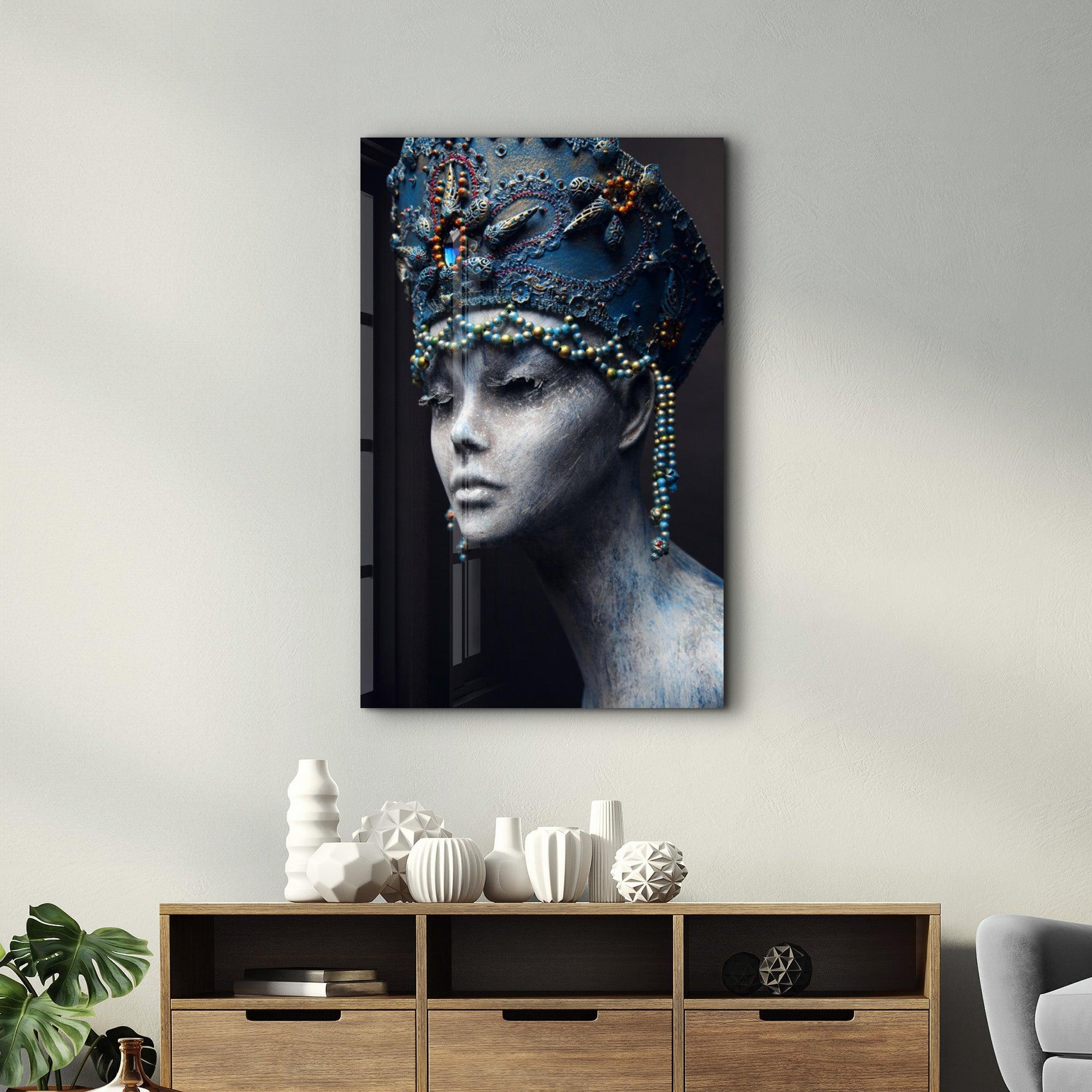 Mummy Queen | Glass Wall Art - Artdesigna