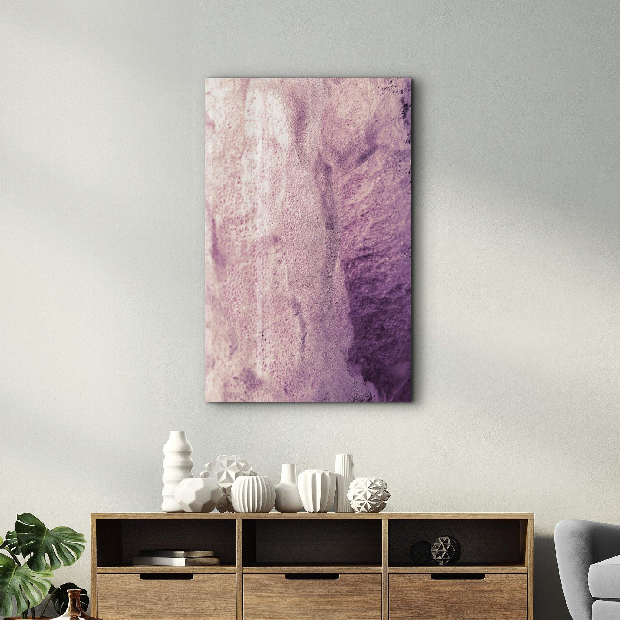 Pink Abstract Pattern | Glass Wall Art - Artdesigna