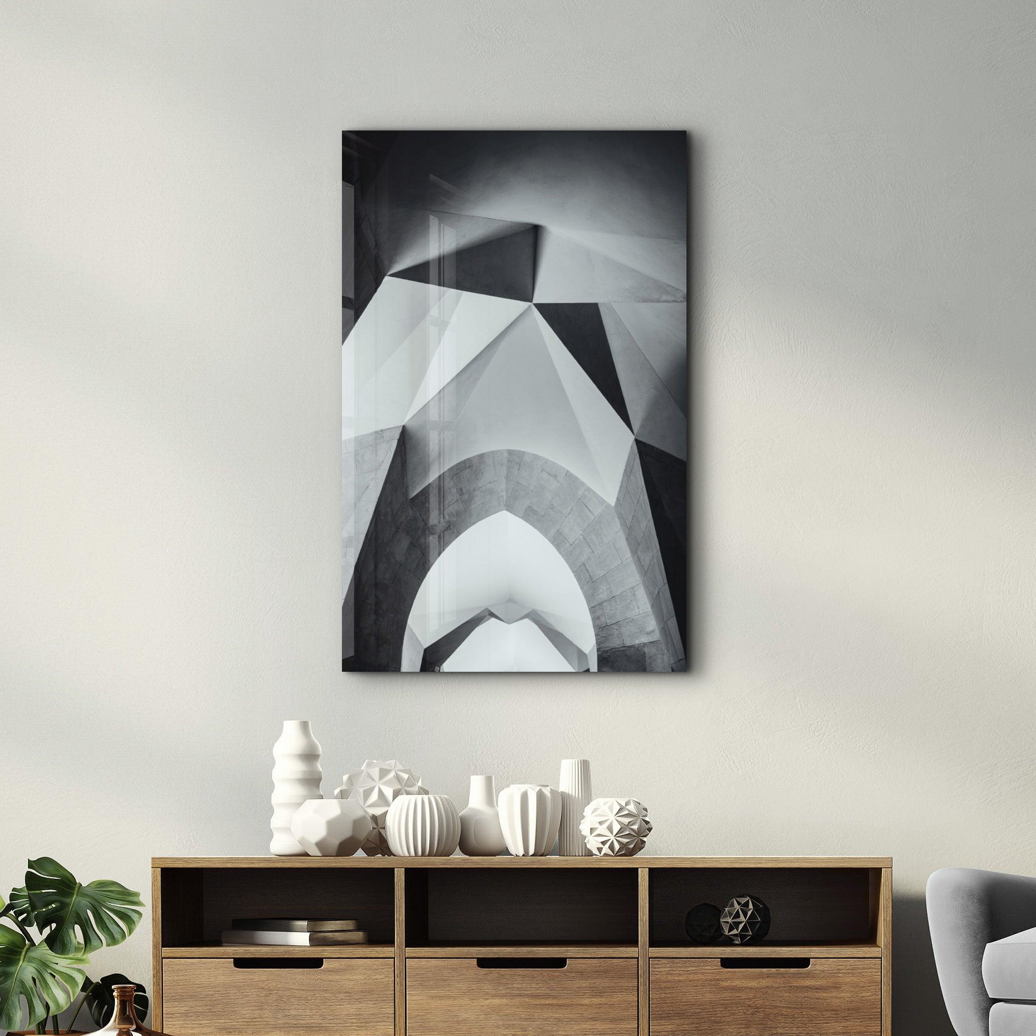 Geometric Shapes | Glass Wall Art - Artdesigna