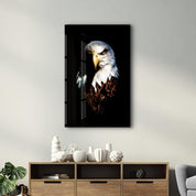 Eagle | Glass Wall Art - Artdesigna