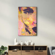 Mysterious Woman | Glass Wall Art - Artdesigna