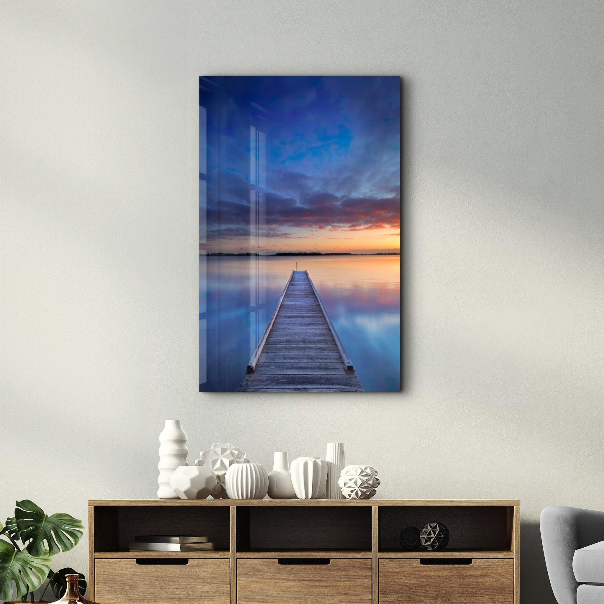 Pier Portrait | Glass Wall Art - Artdesigna