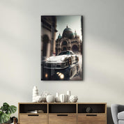 Speeding in the Middle East | Designer's Collection Glass Wall Art - Artdesigna