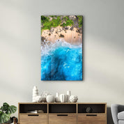 Heaven Beach 2 | Glass Wall Art - Artdesigna