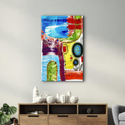 Abstract Symphony | Glass Wall Art - Artdesigna