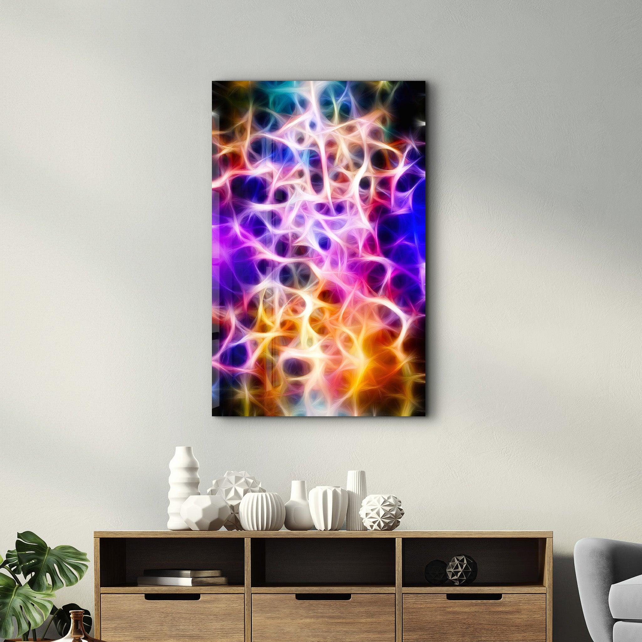 Light Waves 2 | Glass Wall Art - Artdesigna