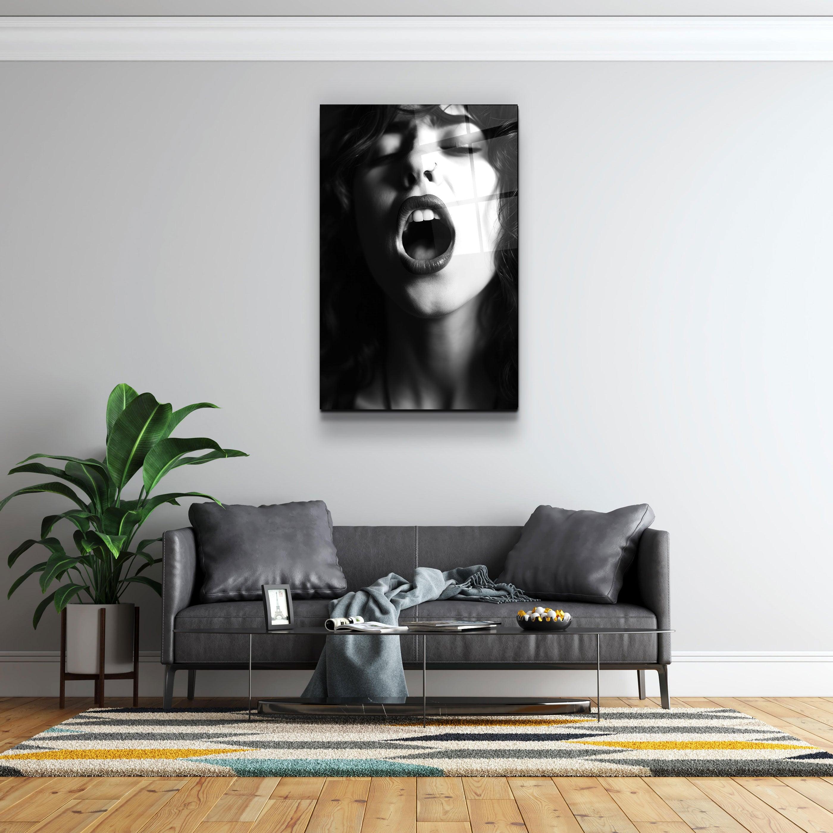 Scream | Designers Collection Glass Wall Art - Artdesigna