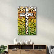 Cross | Designers Collection Glass Wall Art - Artdesigna