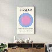 Cancer - Aura Collection | Zodiac Glass Wall Art - Artdesigna