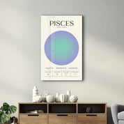 Pisces - Aura Collection | Zodiac Glass Wall Art - Artdesigna