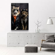 Cool Cat Brothers・Designers Collection Glass Wall Art - Artdesigna