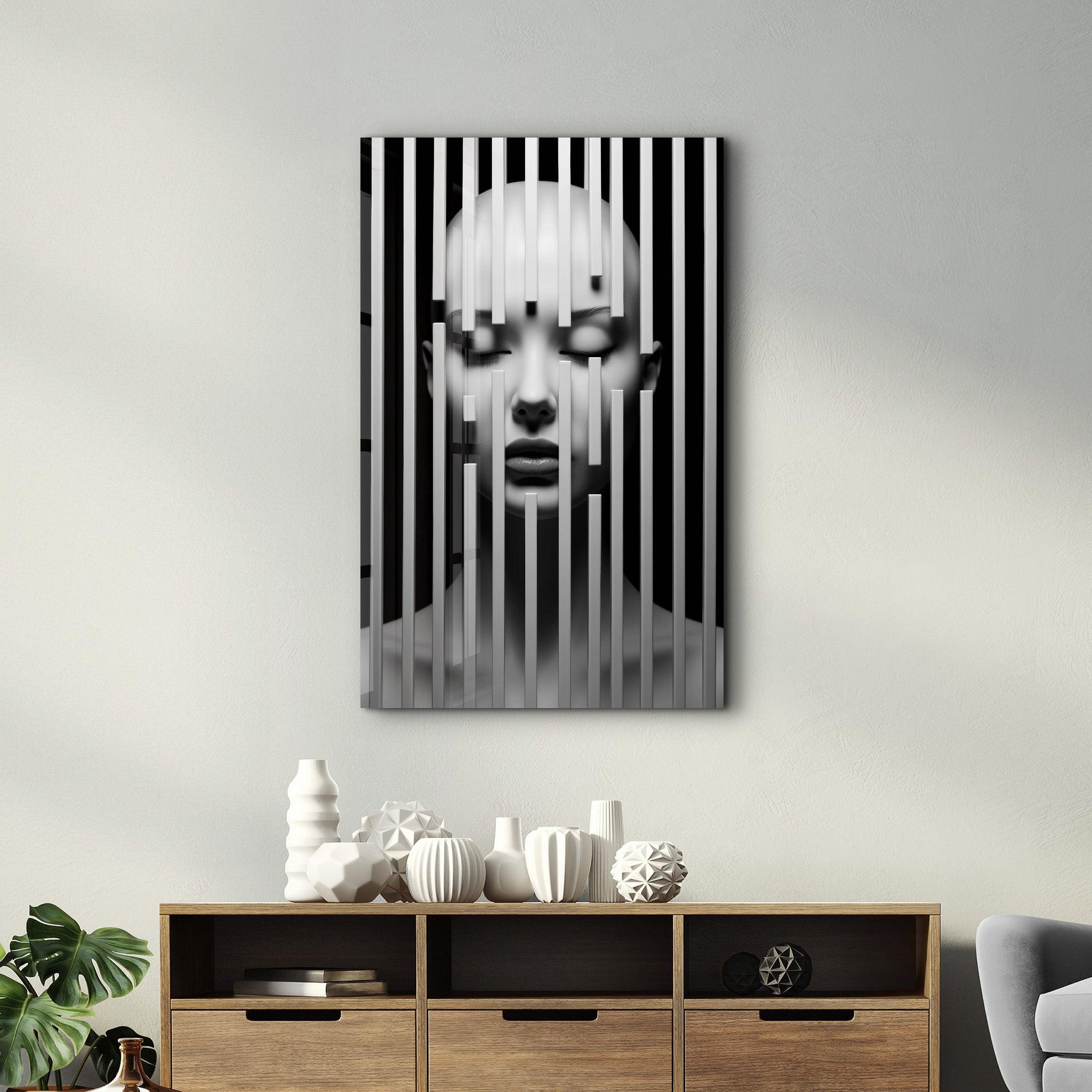 Behind the Bars 2 | Designers Collection Glass Wall Art - Artdesigna