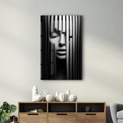 Behind the Bars | Designers Collection Glass Wall Art - Artdesigna