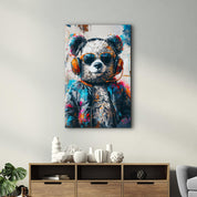 Panda・Designers Collection Glass Wall Art - Artdesigna