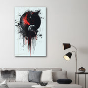 Bleeding Planets - Designers Collection Glass Wall Art - Artdesigna