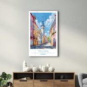 Talinn Estonia-Travel Posters | Glass Wall Art - Artdesigna