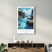 Blue Lagoon Iceland-Travel Posters | Glass Wall Art - Artdesigna