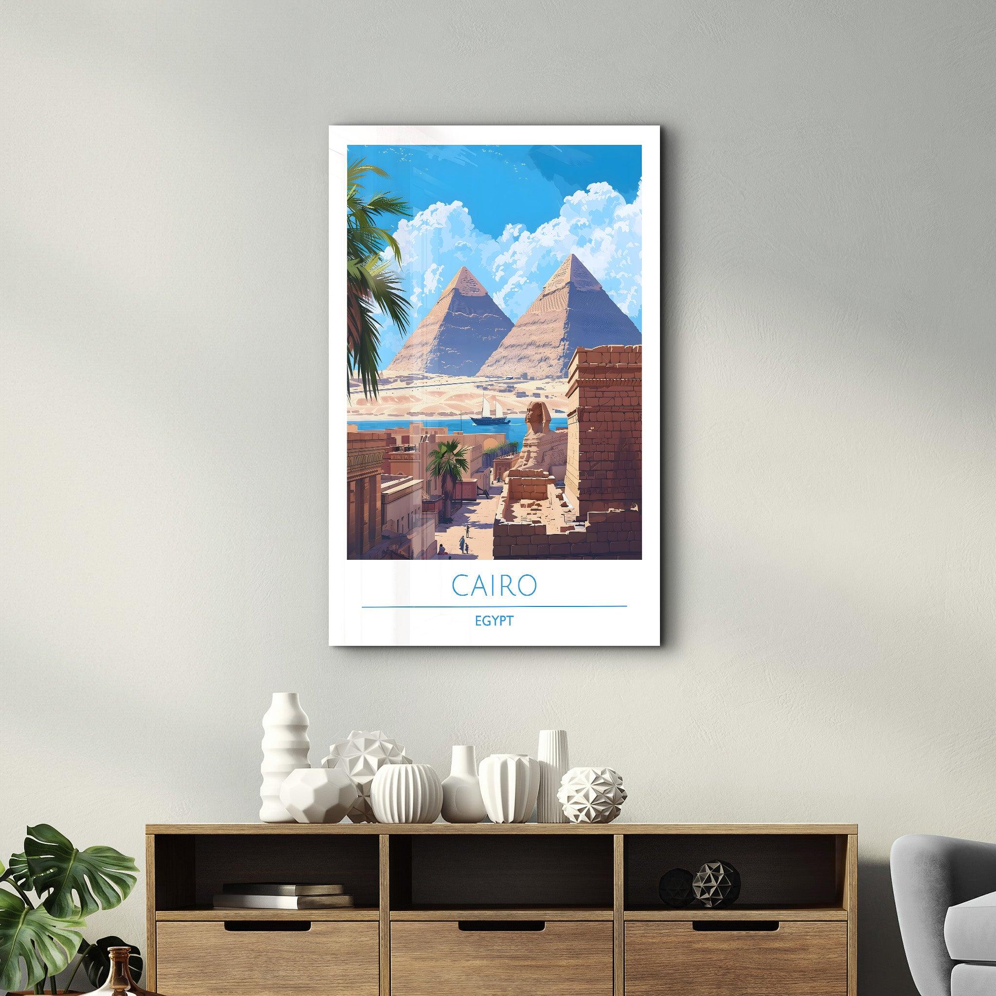 Cario Egypt-Travel Posters | Glass Wall Art - Artdesigna