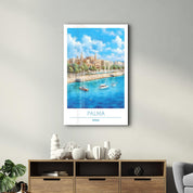 Palma Spain-Travel Posters | Glass Wall Art - Artdesigna