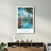 Ibirapuera Park-Sao Paolo Brazil-Travel Posters | Glass Wall Art - Artdesigna