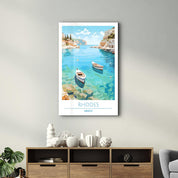 Rhodes Greece-Travel Posters | Glass Wall Art - Artdesigna