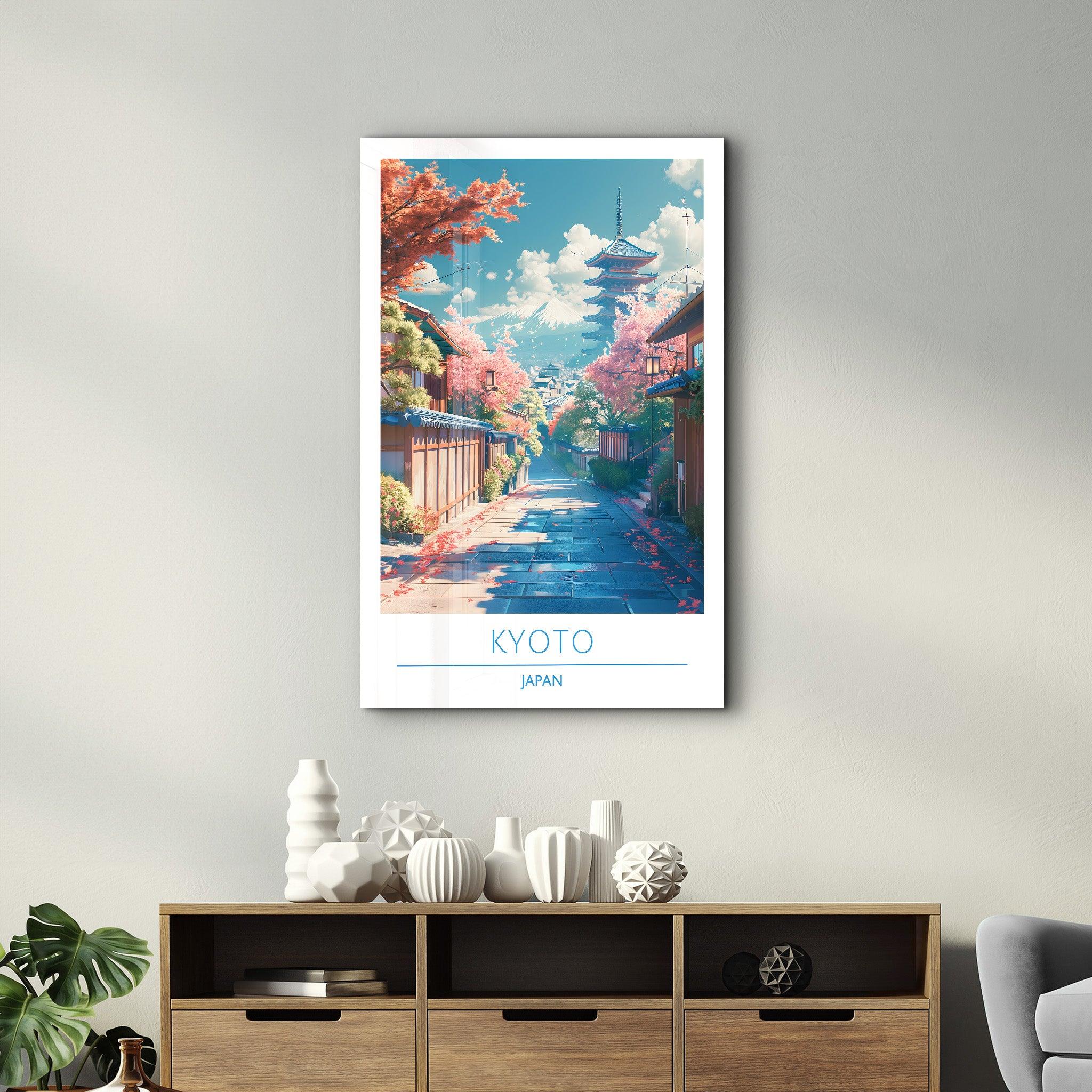 Kyoto Japan-Travel Posters | Glass Wall Art - Artdesigna