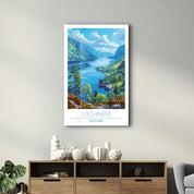 Lochness Scotland-Travel Posters | Glass Wall Art - Artdesigna