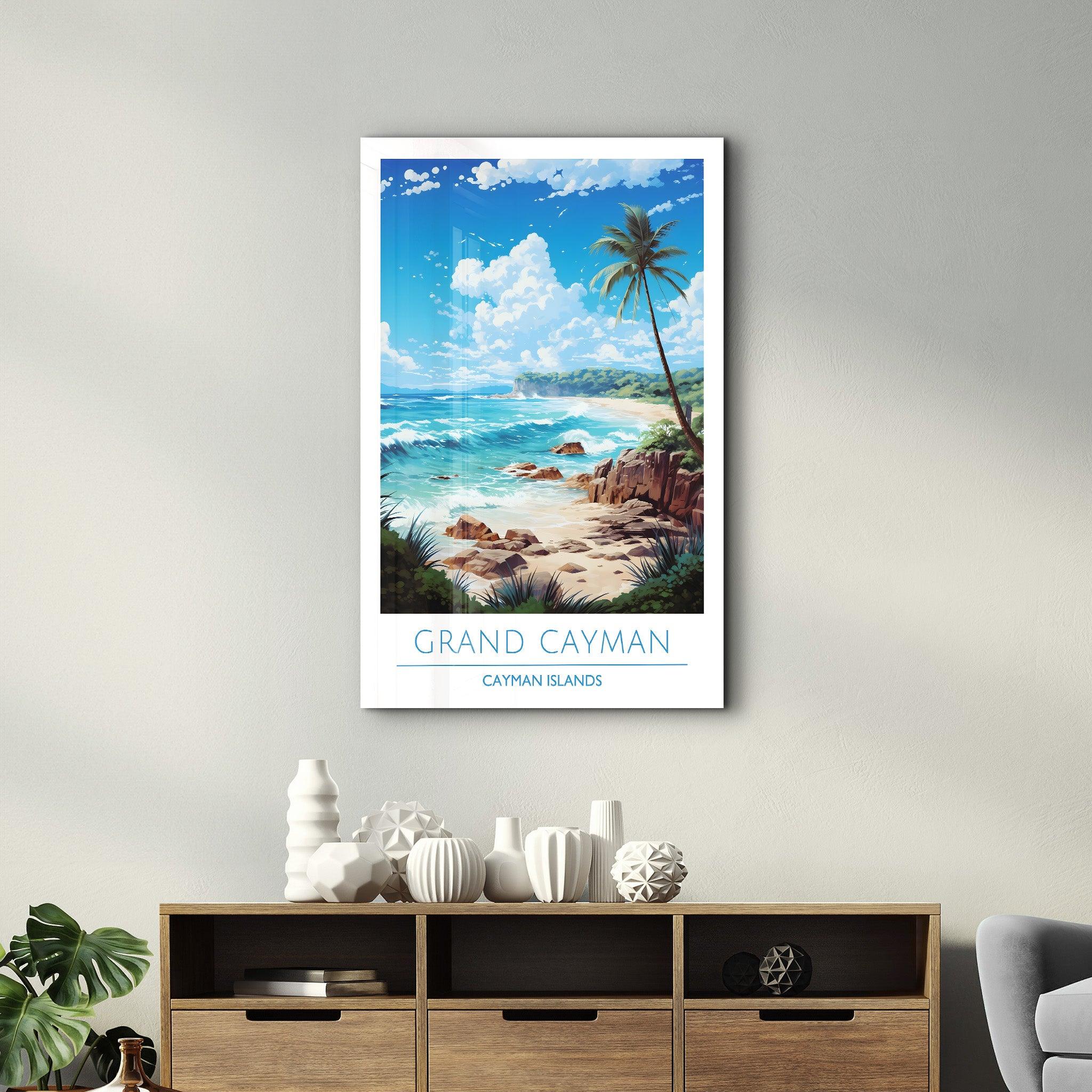 Grand Cayman Cayman Islands-Travel Posters | Glass Wall Art - Artdesigna