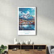 Ushuaia Argentina-Travel Posters | Glass Wall Art - Artdesigna