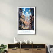 Shambles-York England-Travel Posters | Glass Wall Art - Artdesigna