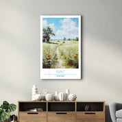 Kent England-Travel Posters | Glass Wall Art - Artdesigna