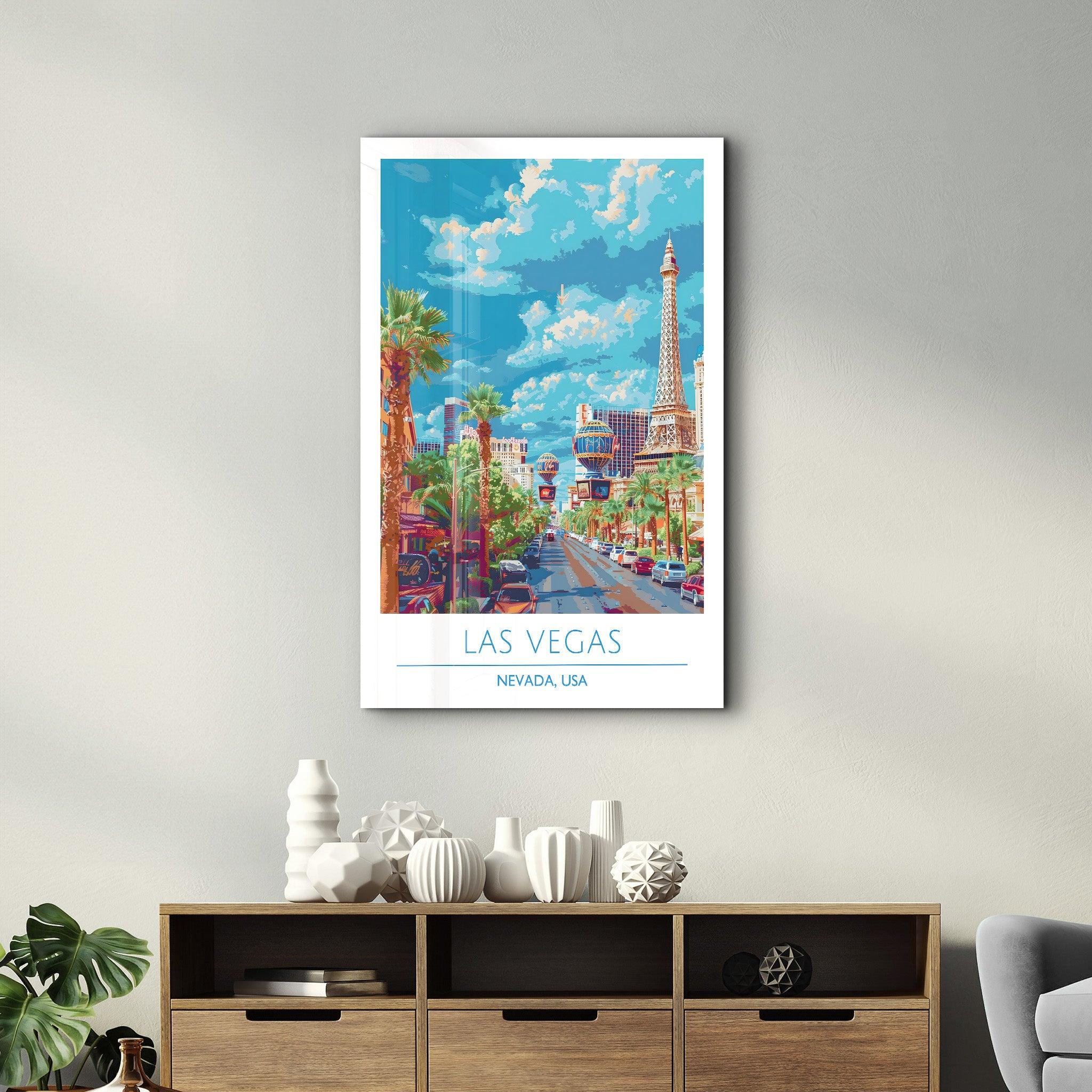 Las Vegas-Nevada USA 2-Travel Posters | Glass Wall Art - Artdesigna