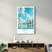 Toronto Canada-Travel Posters | Glass Wall Art - Artdesigna