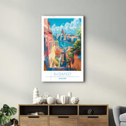 Budapest Hungary 1-Travel Posters | Glass Wall Art - Artdesigna