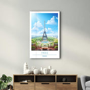 Paris France 4-Travel Posters | Glass Wall Art - Artdesigna