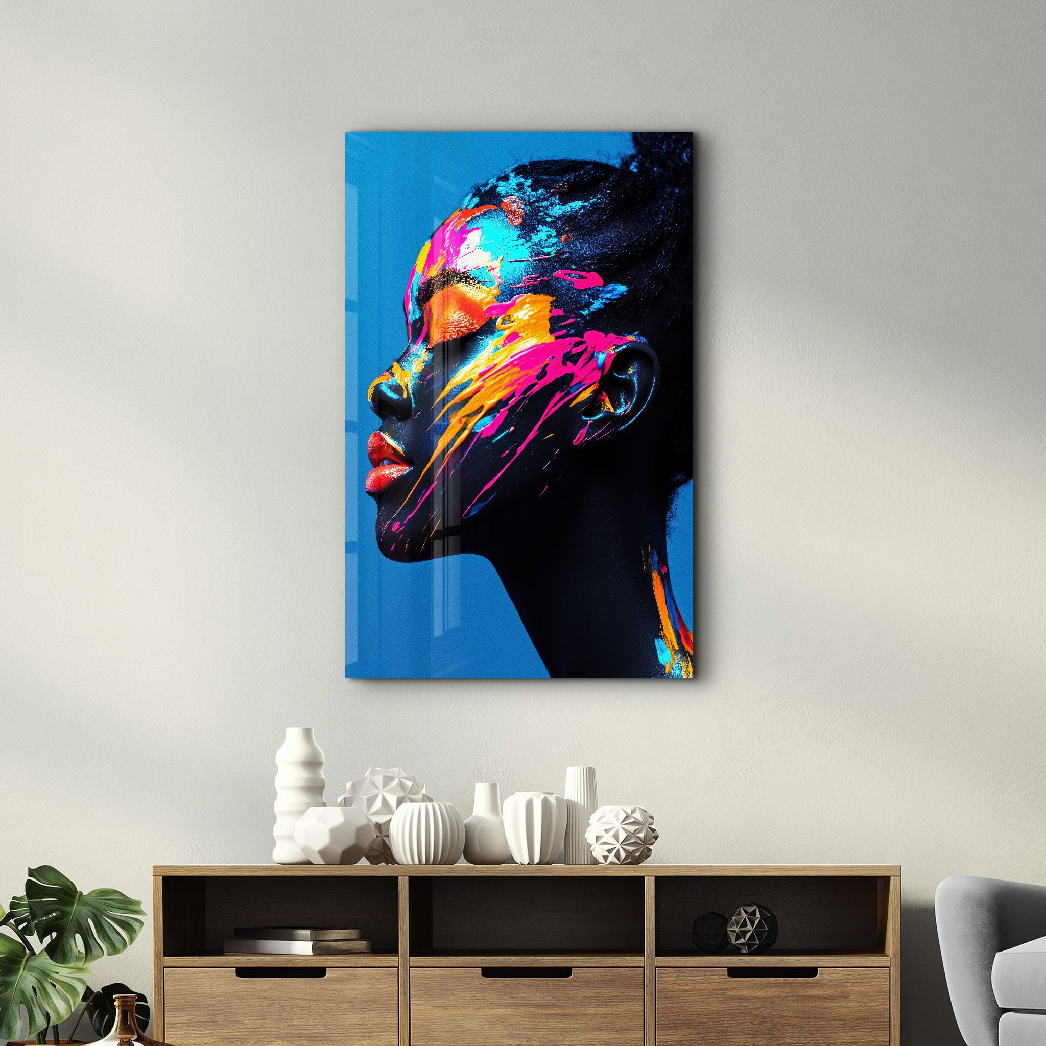 Face Paint | Glass Wall Art