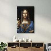 Leonardo da Vinci's Salvator Mundi (circa 1500) | Glass Wall Art - Artdesigna