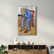 Vincent van Gogh's At Eternity's Gate (1890) | Glass Wall Art - Artdesigna