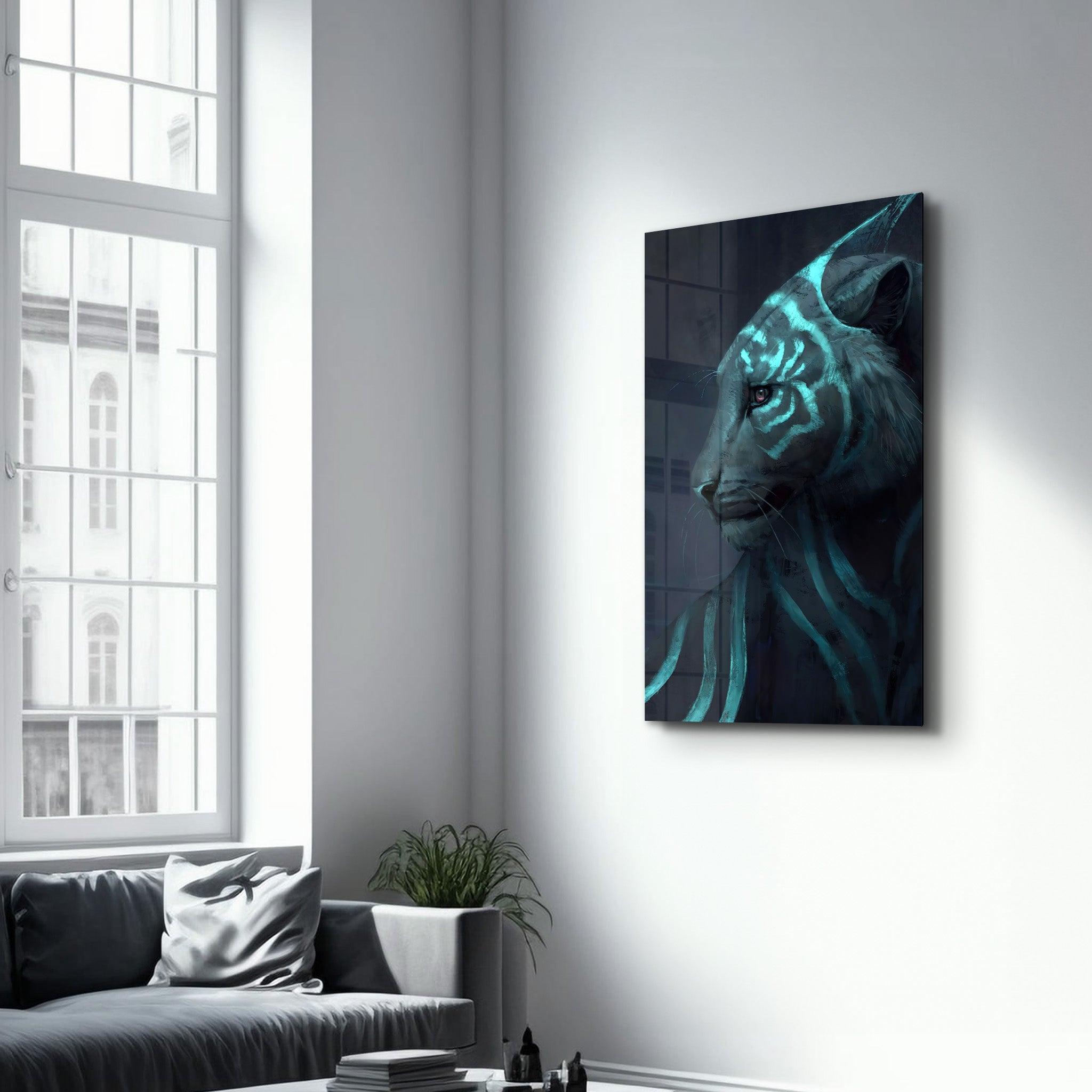 Phantom of the Jungle | Glass Wall Art - Artdesigna