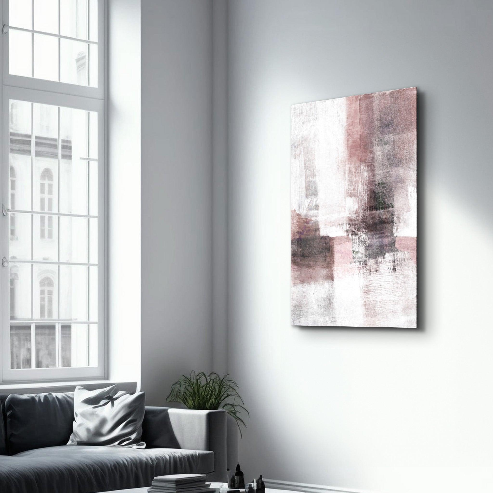 Muted Reflections | Glass Wall Art - Artdesigna