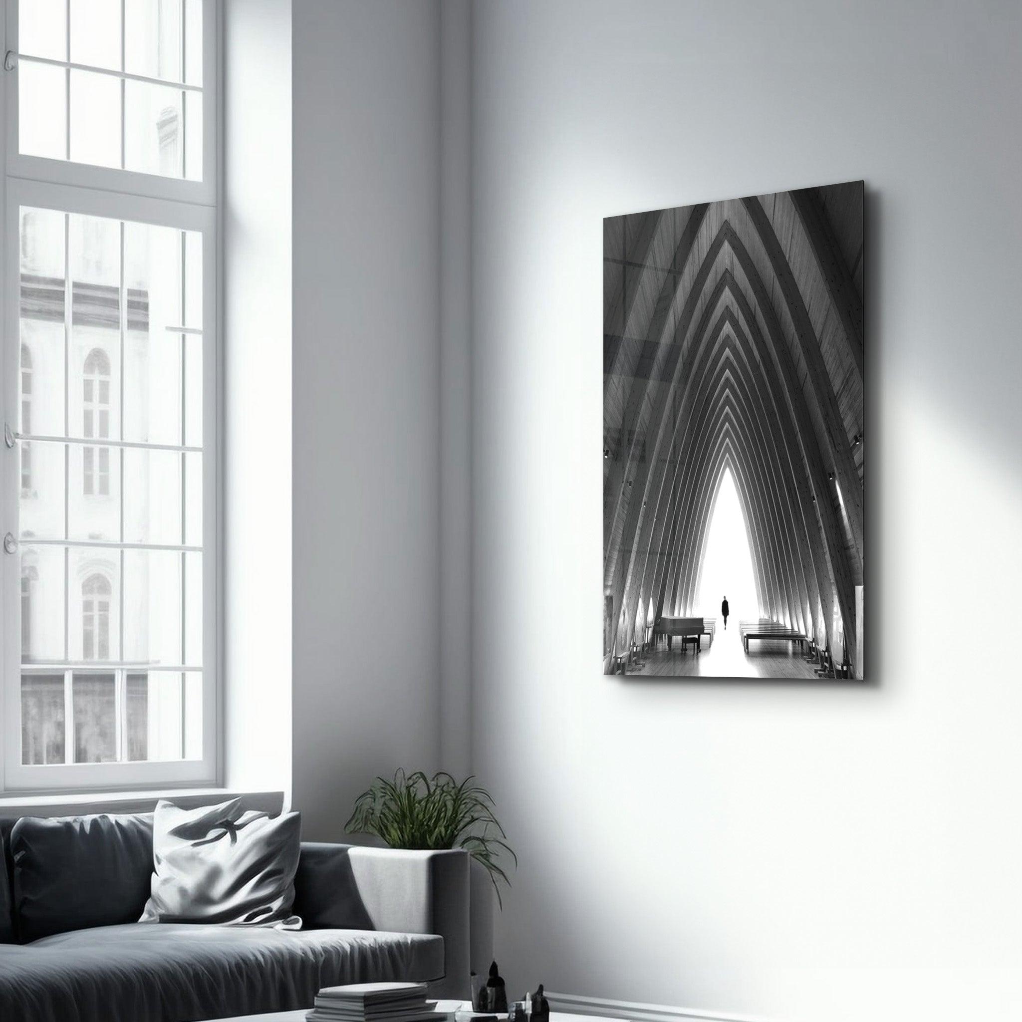 Light at the End | Glass Wall Art - Artdesigna