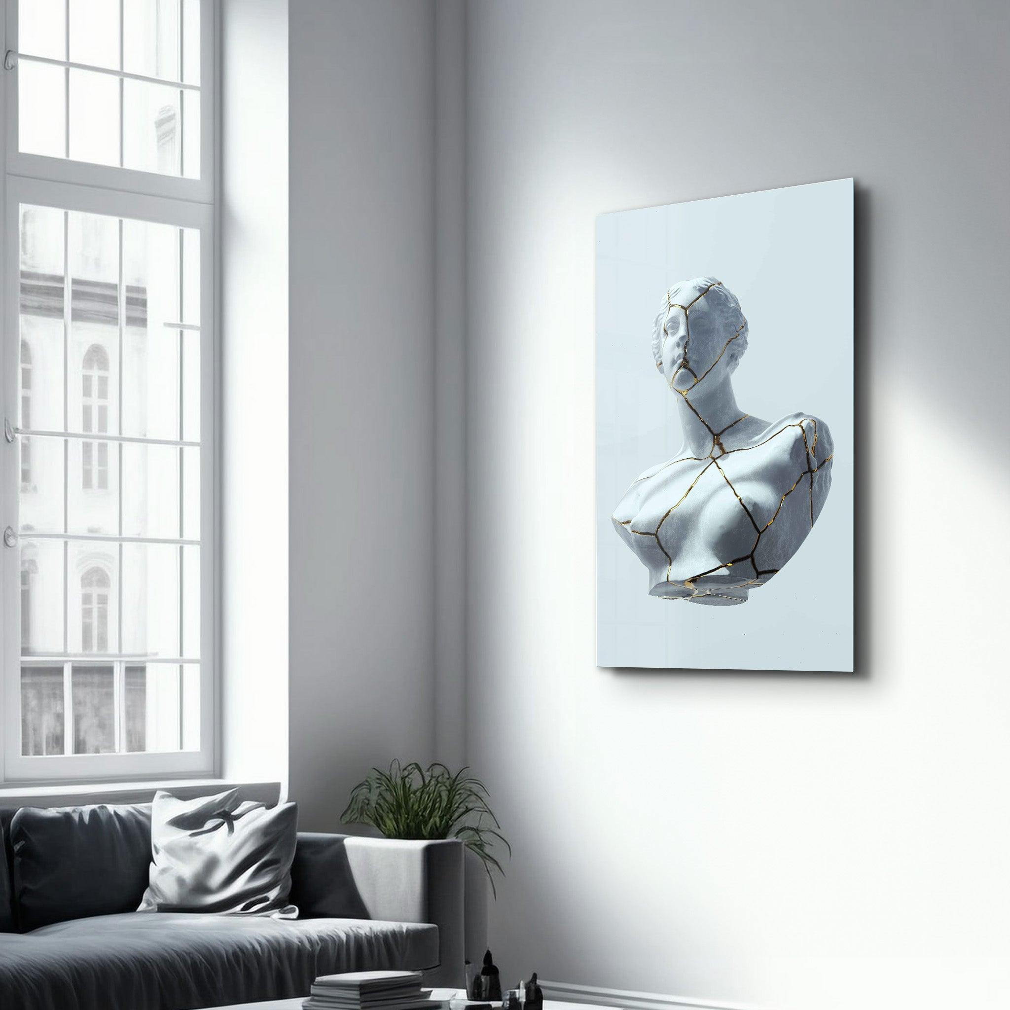 Statue | Designer's Collection Glass Wall Art - Artdesigna