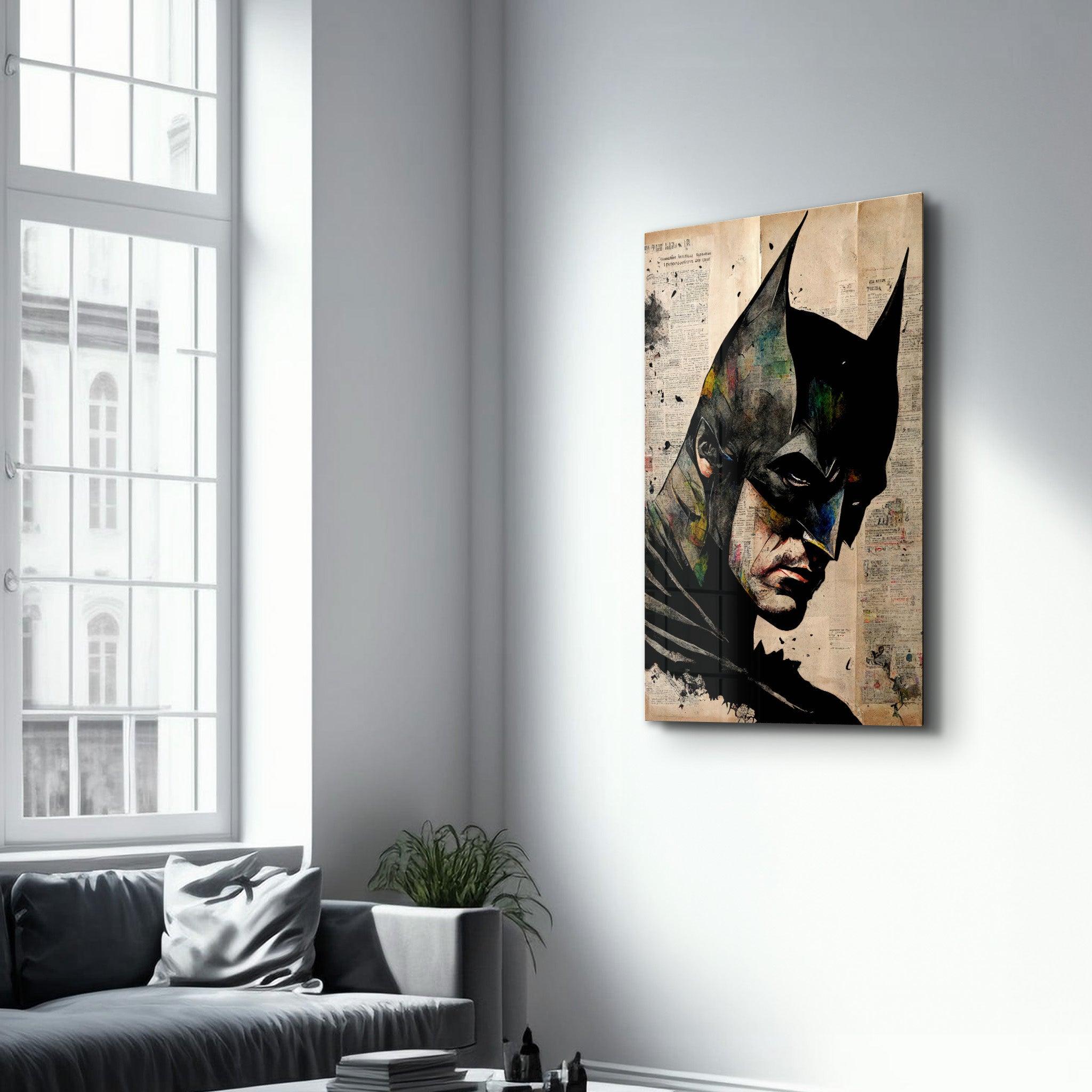 Bat Redesigned | Designer's Collection Glass Wall Art - Artdesigna