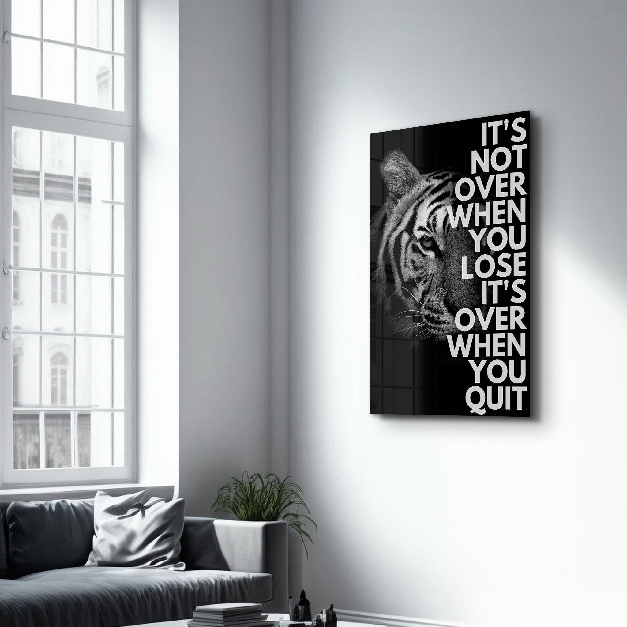 It is Not Over | Designers Collection Glass Wall Art - Artdesigna