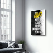 Great Things | Designer's Collection Glass Wall Art - Artdesigna