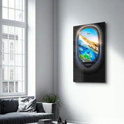 Ocean Window | Secret World Collection Glass Wall Art - Artdesigna