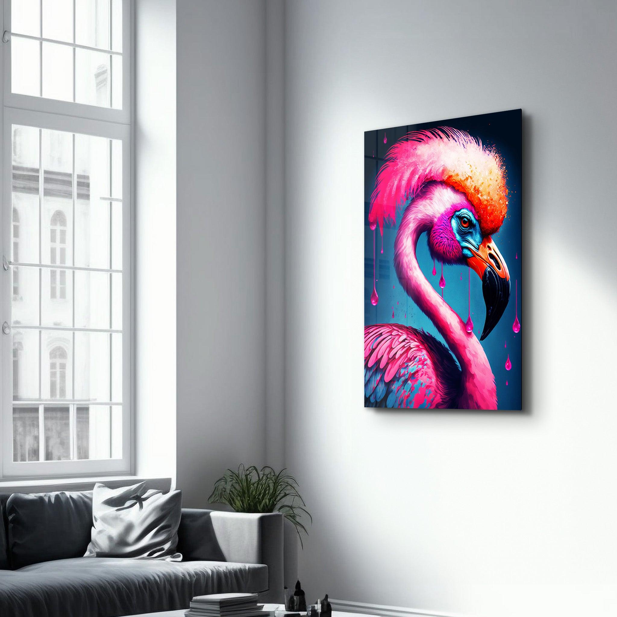 Pink Queen | Secret World Collection Glass Wall Art - Artdesigna