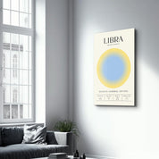 Libra - Aura Collection | Zodiac Glass Wall Art - Artdesigna